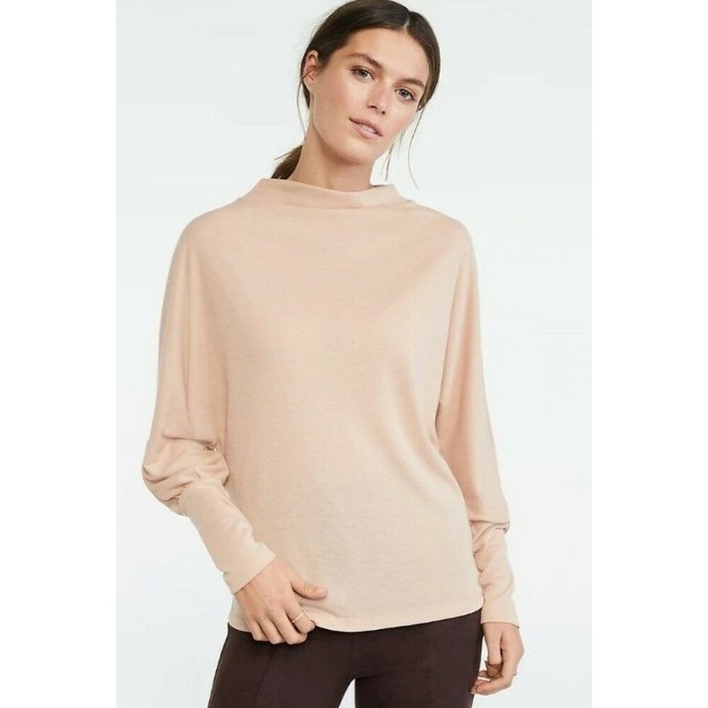 Ann Taylor Mock Neck Dolman Top In Tender Tan Sz XS NWT (a
